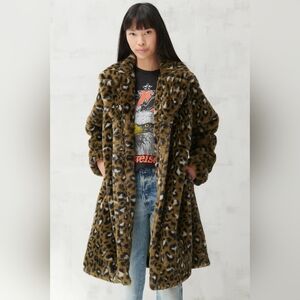 Lucky Brand - Faux Fur Long Line Coat